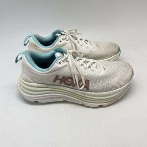 Hoka One One‎ Sneakers Womens 7.5 Gaviota 5 1134235 FTRS White Running Gym Shoes